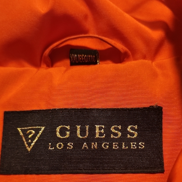Guess Orange Puffer Jacket - Picture 2 of 16